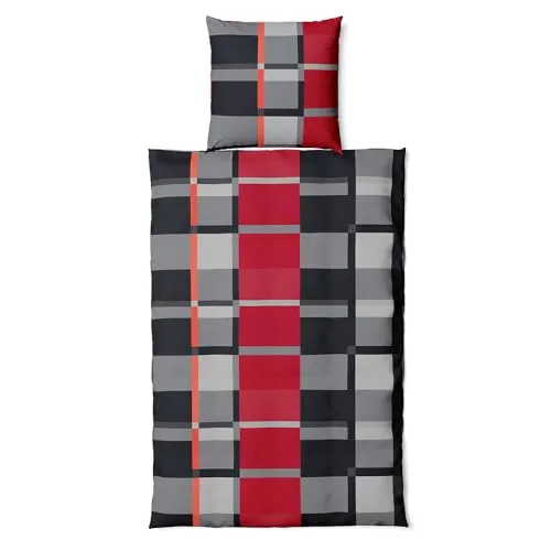 VertriebsArena GmbH Bettwäsche-Set BERIN Microfaser - Stilvolles Bettwäsche-Set BERIN mit Kopfkissenbezug (80x80 cm) und Bettbezug (135x200 cm). Hergestellt aus 100 % Polyester, mit Reißverschluss. Pflegeleicht und ideal für einen angenehmen Schlafkomfort.