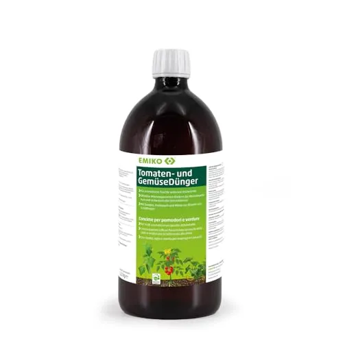 Emiko Tomaten- und GemüseDünger 1,2kg für aromatisches Gemüse und eine reiche Ernte mit effektiven Mikroorganismen I Tomaten I Gurken I Zucchini I Paprika etc.