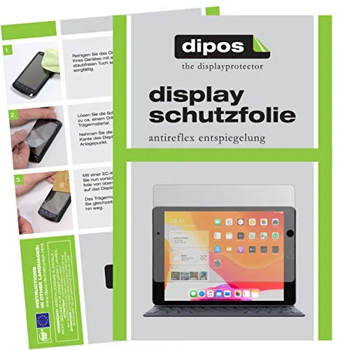 dipos I 2x Schutzfolie matt kompatibel mit Apple iPad 10.2 Zoll (7.Gen 2019) Folie Displayschutzfolie