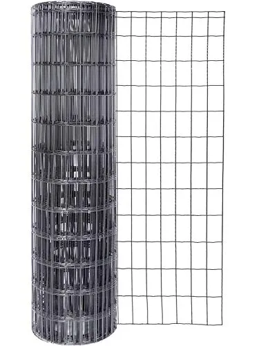 Alberts 605025 Schweißgitter Fix-Clip Pro® | Anthrazit-metallic 10m - Maschendraht aus verzinktem Stahl, anthrazit-metallic beschichtet, Höhe 81 cm, ideal für sichere und dekorative Anwendungen im Außenbereich.