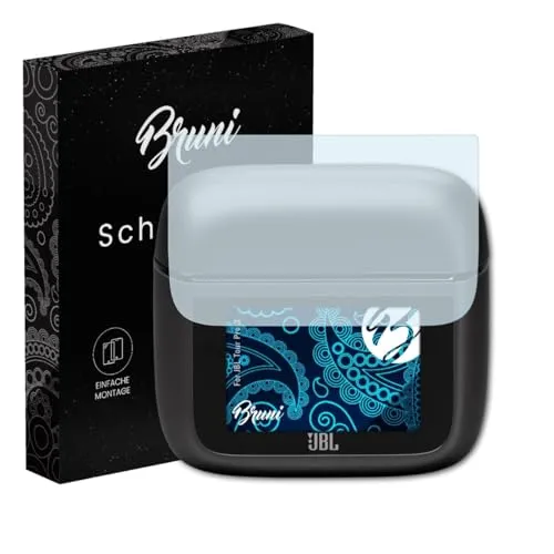 Bruni Schutzfolie kompatibel mit JBL Tour Pro 3 Folie, glasklare Displayschutzfolie (2X)