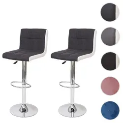 2er-Set Barhocker HWC-G87, Höhenverstellbar und Drehbar - Moderne Barmöbel mit stufenloser Höhenverstellung und 360° Drehbarkeit für optimalen Sitzkomfort. Ideal für jede Wohneinrichtung und perfekt für längere Aufenthalte.
