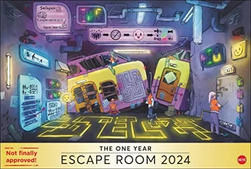 Escape Adventures Wandkalender. Cooles Escape Room Rätsel für Zuhause: Jeden Monat neue Hinweise in einem großen Wandkalender. Ein Muss für alle Fans von Exit Games!