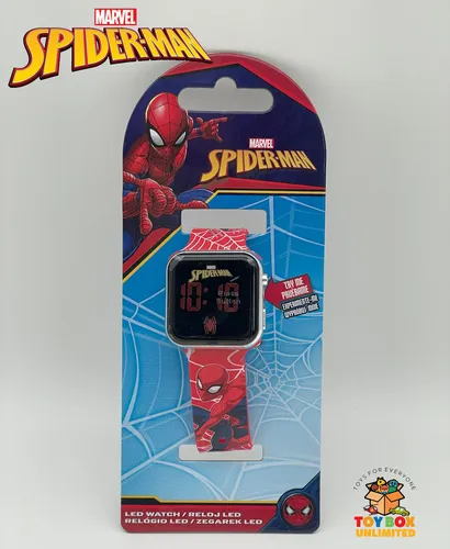 Marvel Spieder-Man Armbanduhr Kinderuhr Uhr Digital LED Watch
