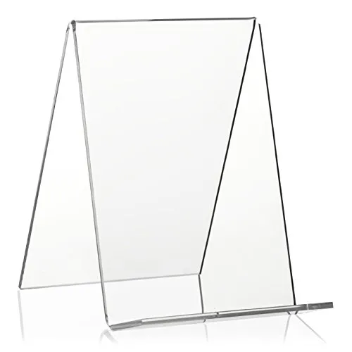 Buchständer/Buchaufsteller als Warenträger und Schrägsteller im DIN A6 Format aus original PLEXIGLAS®