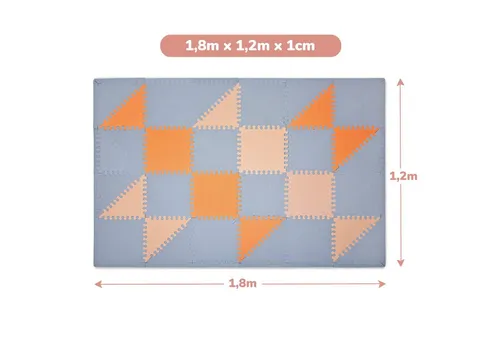 Hakuna Matte Spielmatte Puzzlematte für Babys 1,8x1,2m - Puzzle-Spielmatte aus EVA-Schaum, weich und sicher für Babys, ideal zum Krabbeln und Spielen ab Geburt.
