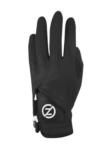 Zero Friction Herren Cabretta Elite Linke Hand Golfhandschuh, Einheitsgröße, Schwarz