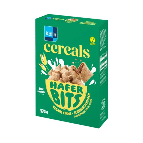 Kölln Cereals Hafer Bits Schoko 375g - Cerealien, leckere Hafer Bits mit Schokoladengeschmack, ideal für ein energiereiches Frühstück oder als Snack für zwischendurch.