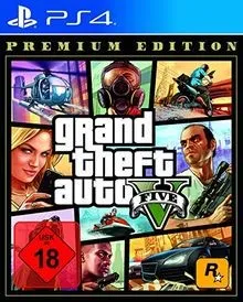 GTA 5 - Grand Theft Auto V Premium Edition (PlayStation 4) - PS4 Software mit dem Criminal Enterprise Starter Pack für schnelles Wachstum deines kriminellen Imperiums in GTA Online und einem Bonus von 1.000.000 GTA$.