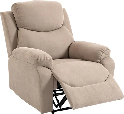 Bequemer Relaxsessel mit Liegefunktion in Beige