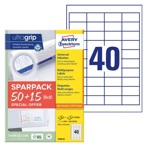 Avery Universal-Etiketten (4780-65)