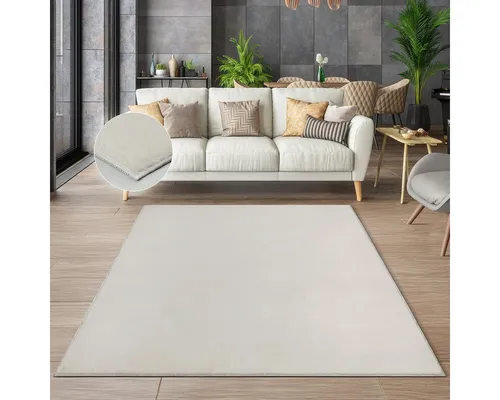 the carpet Teppich Cosy, rechteckig, Höhe: 11 mm, Wohnzimmer Teppich Fell-Optik waschbar elegant
