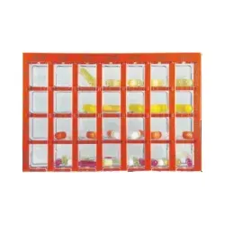 Hormosan Pharma DOSETT Maxi Arzneikassette rot - Praktische Arzneikassette für die sichere Aufbewahrung von Medikamenten. Ideal für die Organisation von Arzneimitteln zu Hause oder unterwegs.