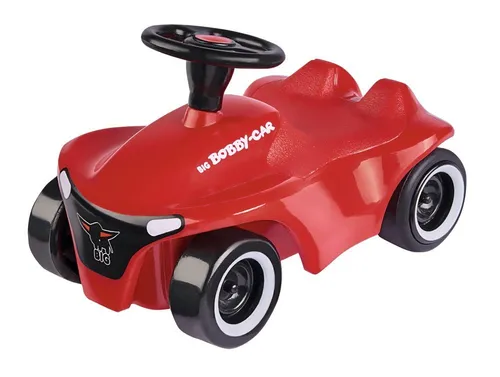 BIG Mini Bobby Car Neo - Spielzeug-Auto - Kinderfahrzeug für kleine Rennfahrer, mit UV-stabiler Karosserie und Rückziehmotor für spannende Rennen. Ideal für Kinder ab 1 Jahr!