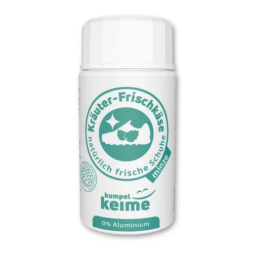 Kräuter Frischkäse Schuhdeo mit Minze Menthol in weiß von KumpelKeime