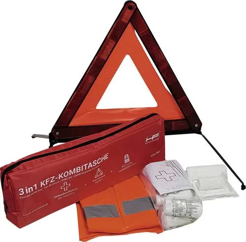 HP Autozubehör 10047 Verbandtasche mit Warndreieck und Warnweste