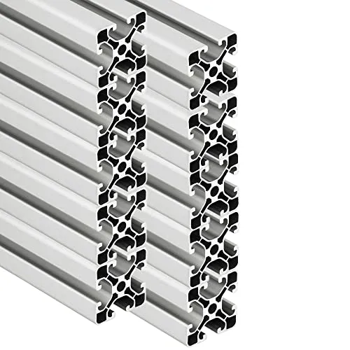 SCHMIDT Aluminium Profil 40x40mm - 10 Stück 2000mm - Aluminiumkanäle für individuelle Projekte, 10 leichte und rostfreie Profile, ideal für stabile Konstruktionen und flexible Anwendungen.