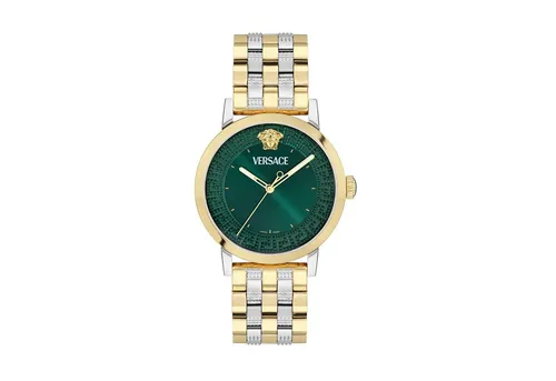 Versace Quarzuhr ALBIREO VE0T00425, Armbanduhr, Damenuhr, Herrenuhr, Swiss Made, Edelstahlarmband, analog