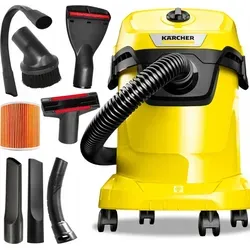 Karcher Wd3 Nass/Trocken Staubsauger 1000W Beutellos, Kompaktes Design