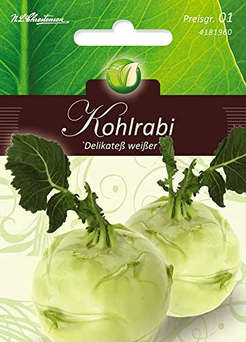Kohlrabi, Delicatezza bianco/Delikateß Weiß.