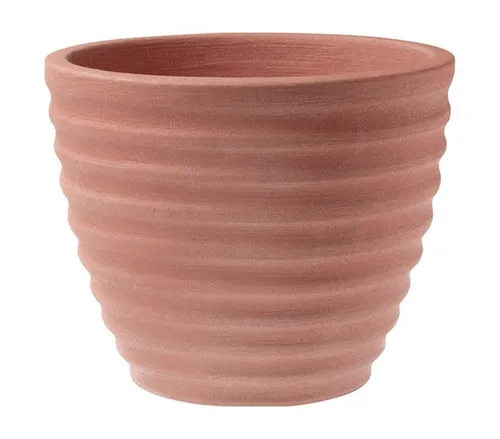 Vasar Blumentopf Murano – frostbeständiger Kunststoff mit Terrakotta-Optik - Garten-Zubehör mit hochwertiger, wetterfester Verarbeitung und täuschend echtem Terrakotta-Look, ideal für mediterrane Pflanzen und leicht zu verschieben.