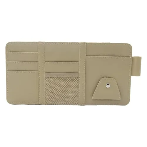 Auto Sonnenblende Organizer Blende,11.4 * 5.9 Zoll Auto Organizer,Auto Interieur Leder Sonnenblenden Organizer für Sonnenbrille Halter Kartenhalter Multifunktions Aufbewahrungstasche