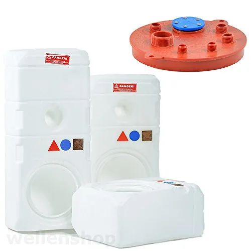 wellenshop Nuova Rade Benzintank Kraftstofftank + Anschlussflansch 60L Boot & Wohnmobil