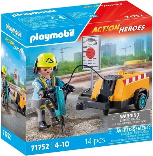 Playmobil 71752 Bauarbeiter mit Presslufthammer