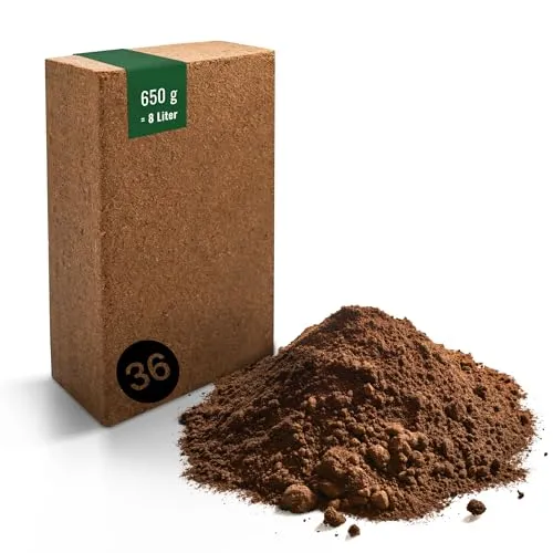 ProFlora® Kokoserde gepresst - Biologisch abbaubare Anzuchterde - Erde aus 100% nachwachsenden Rohstoffen, torffrei und ideal für gesundes Wurzelwachstum. Kompakt verpresst für einfache Lagerung und Nutzung.