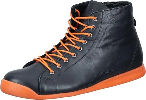 Manitu Damen Stiefeletten 40 EU - Wanderschuhe mit rutschfester Gummisohle und herausnehmbarer gepolsterter Lederdecksohle, ideal für Komfort und Unterstützung bei langen Wanderungen.