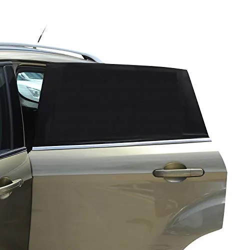 Sonnenschutz Auto 2 Stück, Universal Sonnenblende Auto Netz, Sonnenschutz Baby mit UV Schutz, für Seitenfenster Meshmaterial Schützt Mitfahrer, Kinder & Haustiere