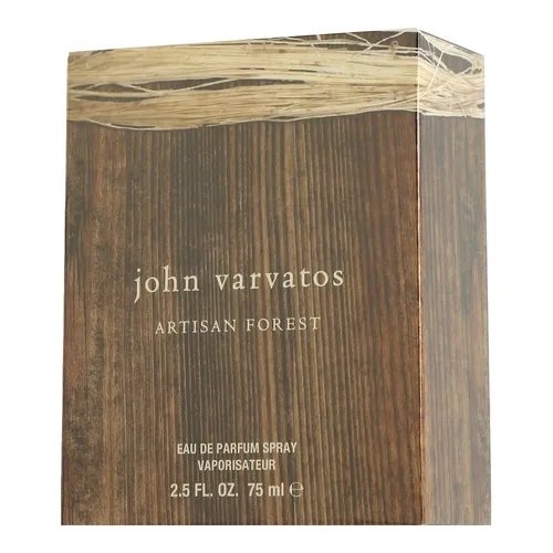 John Varvatos Artisan Forest Eau de Parfum 75 ml - Unisex Duft inspiriert von der Natur, mit holzig-grünen Noten und einer einzigartigen Flasche aus grünem Glas und Holzverschluss für Luxus in seiner natürlichen Form.