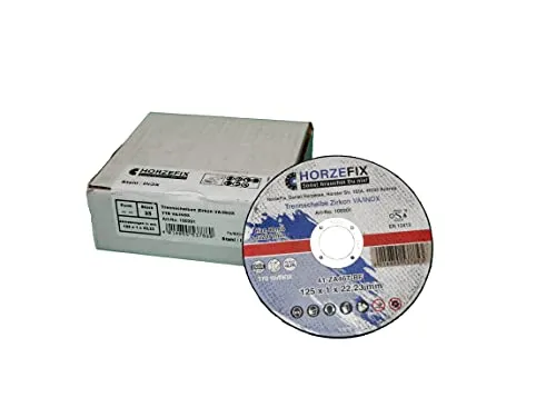 Trennscheibe Zirkon VA/INOX 125 x 1,0 mm - Trennscheibe für Metall, bis zu 4x höhere Standzeit als normale Scheiben, ideal für professionelle Anwendungen im Metallbau und Anlagenbau.