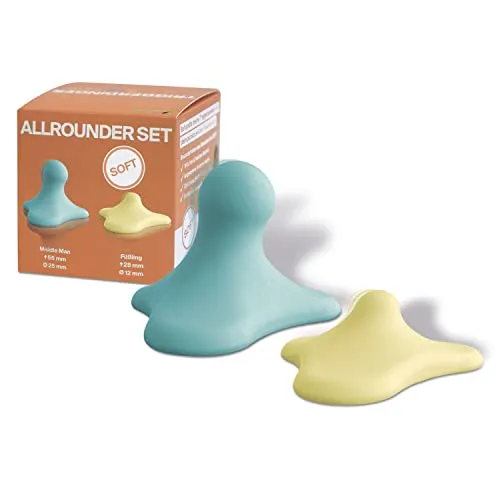 Triggerdinger by K-Active® Allrounder SOFT | Triggerpunkt-Drücker Set | Weiches Massagegerät zur Selbstbehandlung | Verspannungen einfach lösen