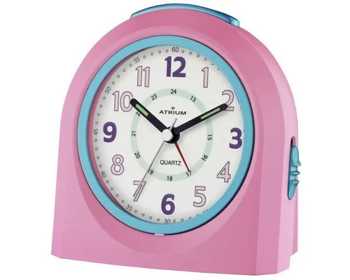 Atrium Kinder Wecker Analog Quarz ohne Ticken - Harmonischer Kinderwecker mit Snooze-Funktion und LED-Nachtlicht, ideal für ungestörten Schlaf und perfekte Geschenkidee.