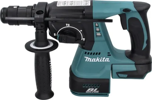 Makita DHR 243 ZE Akku Bohrhammer - Akkubohrhammer 18 V, leistungsstark mit Brushless-Technologie für effizientes Bohren, Hammerbohren und Meißeln, ideal für Profis und Heimwerker.