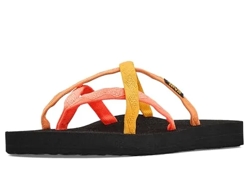 Teva OLOWAHU 6840 Sandale Neon Coral Multi - Größe 40 EU - Bunte Casual-Sandale für entspannte Sommertage. Mit offenem Design und bequemem Tragekomfort für den perfekten Auftritt.