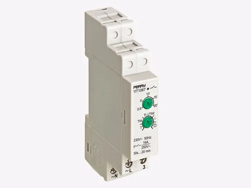 PERRY Treppenlicht-Zeitschalter 1IT1067 - Sonstige Elektroinstallationsartikel, ideal für die automatisierte Beleuchtung von Treppenhäusern mit einstellbarer Ausschaltzeit von 30 s bis 20 min.