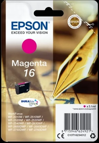 Epson Tintenpatrone Original Epson T1623 Magenta (10 Stück) - Hochwertige Nachfülltinte in Magenta für brillante Druckergebnisse. Ideal für den professionellen Einsatz in Druckern, die Originalpatronen unterstützen.