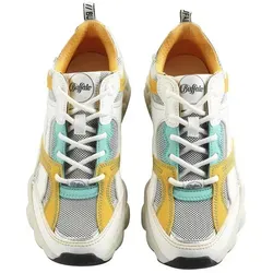 Buffalo Damen Cld Run RT Nappa/Mesh Sneaker in weiß von Buffalo