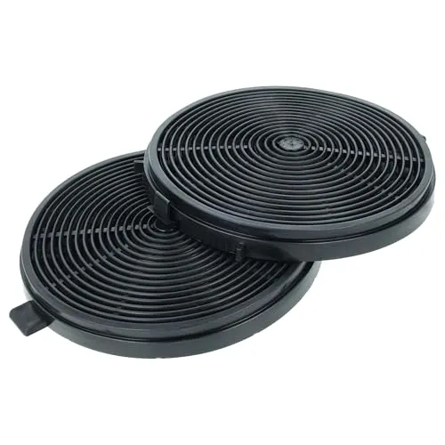 vhbw 2x Aktivkohlefilter kompatibel mit PKM S13-60 BBPY, S26-60KH-B, 9999-2H, S26-60ABPH Dunstabzugshaube - 11,8 cm