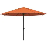 Schneider Sonnenschirm Adria, rund Ø350 cm, Orange - Sonnenschirm für Terrasse und Balkon, mit Handkurbel zur einfachen Öffnung und hochwertigem Polyestergewebe für optimalen UV-Schutz.