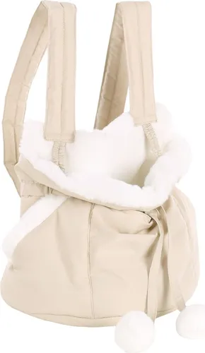 Flamingo Bauchtrage Cuddi – Beige für Hunde & Katzen von Flamingo