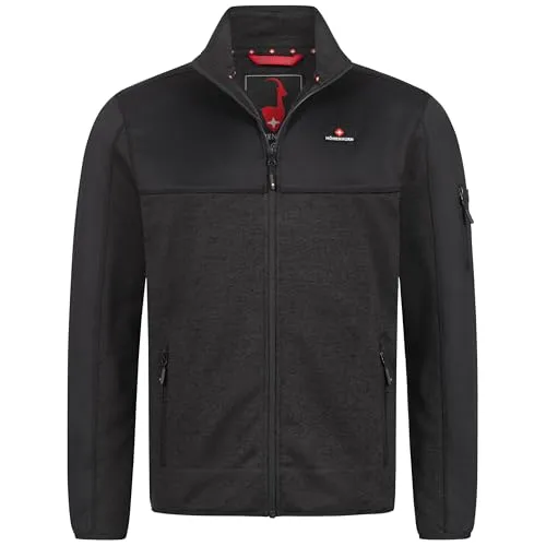Höhenhorn Naurun Herren Fleecejacke Hybridjacke D.Grau Gr. S