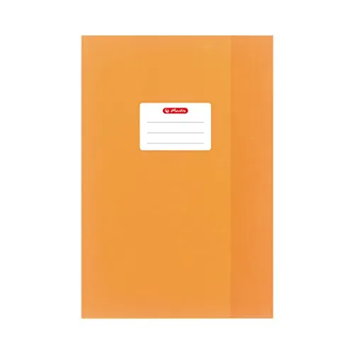 herlitz Heftschoner DIN A5, geprägt (Bast), PP, orange VE=1