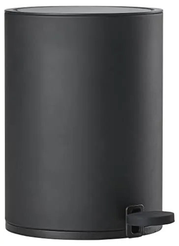 Zone Denmark Karma Treteimer, schwarz - Haushaltszubehör: Eleganter Treteimer aus Stahl mit klarem Design, ideal für jedes Badezimmer und platzsparend unter dem Waschbecken.