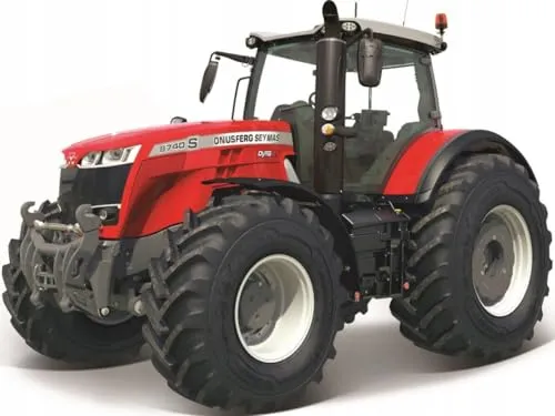Bburago | Bauernhof-Kollektion | Massey Fergusson Traktor mit Reibung | Miniatur-Auto-Nachbildung im Maßstab 1:43 | Rot | Spielzeug für Kinder zum Sammeln | B18-31613, Vielfältig