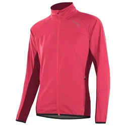 Löffler W Jacket Alpha WS Light Damen Langlaufjacke rot - Gr. 42 - Funktionsjacke für Damen, winddicht und atmungsaktiv mit elastischen Thermo-Velours-Einsätzen für optimale Bewegungsfreiheit beim Langlauf.