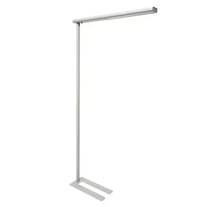 Maul Stehlampe Mauljet, silber, 195 cm, LED, 4650 lm - Moderne Stehlampe mit langem Leuchtenkopf für schattenarmes Licht. Ideal für stilvolle Beleuchtung in Wohnräumen, energieeffizient mit 4650 Lumen.