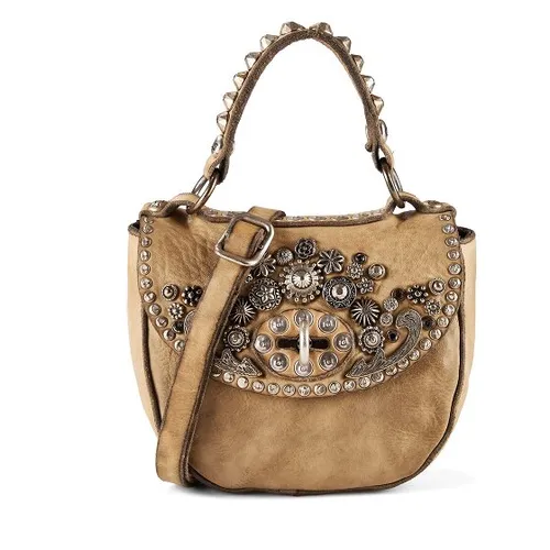 Campomaggi Afrodite Mini Bag Handtasche Leder 16 cm braun von Campomaggi